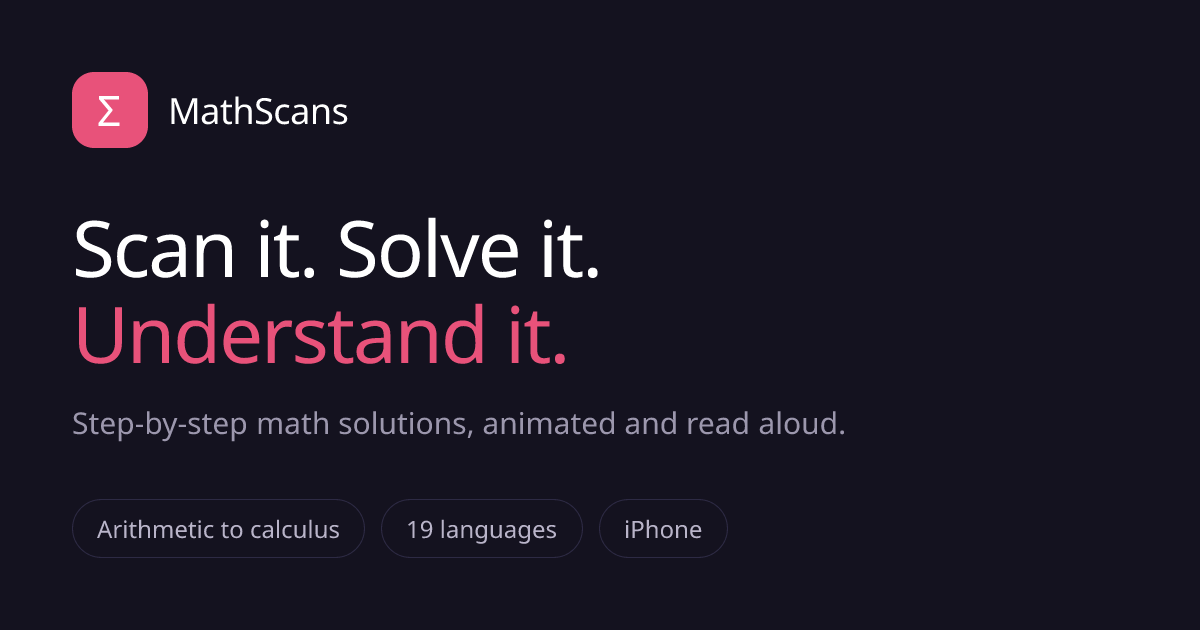 MathScans screenshot 1